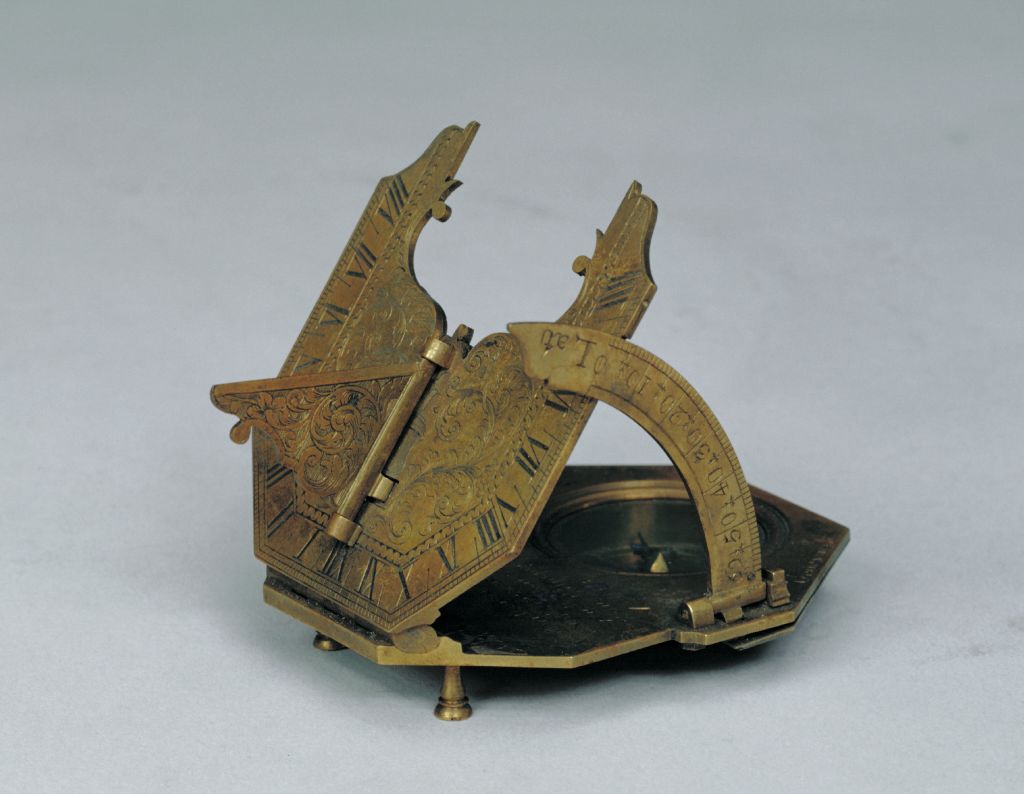 图片[1]-Copper plated octagonal equatorial dial-China Archive